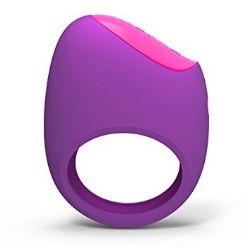 Фиолетовое перезаряжаемое эрекционное кольцо LIFEGUARD RING VIBE