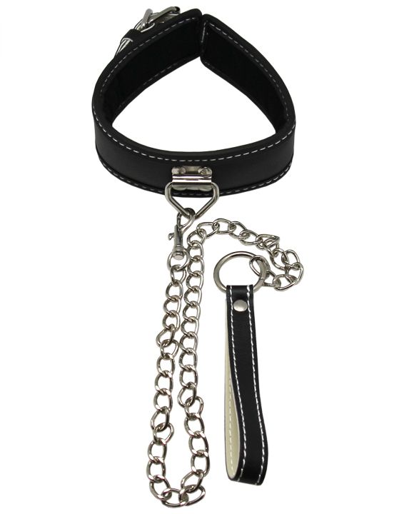 Пикантный БДСМ-набор на мягкой подкладке: наручники, поножи, ошейник с поводком, кляп - натуральная кожа