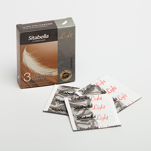 Особо тонкие презервативы Sitabella Light - 3 шт.
