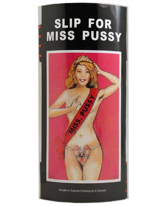 Розовые шаловливые трусики Miss Pussy - 100% полиэстер