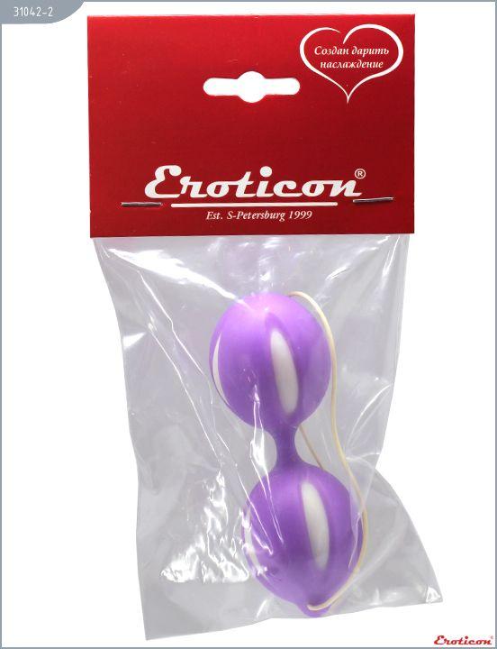 Фиолетовые вагинальные шарики от Intimcat