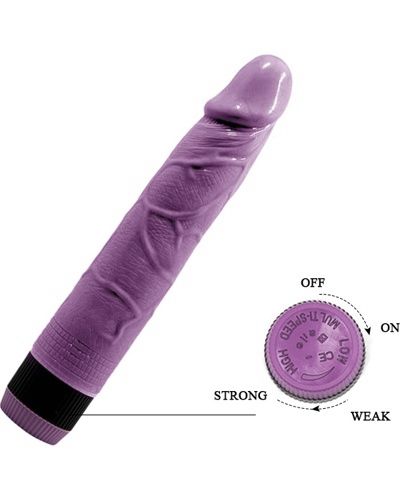 Фиолетовый вибратор-реалистик Adour Club - 22,5 см. от Intimcat