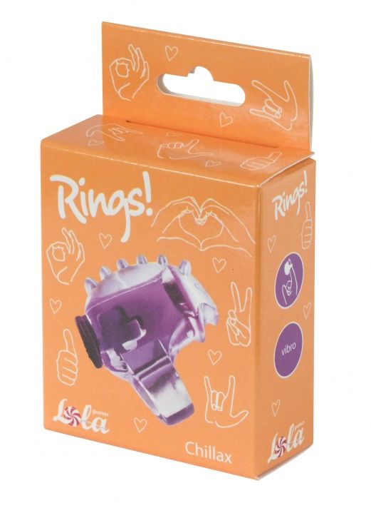 Фиолетовая насадка на палец Rings Chillax - термопластичная резина (TPR)