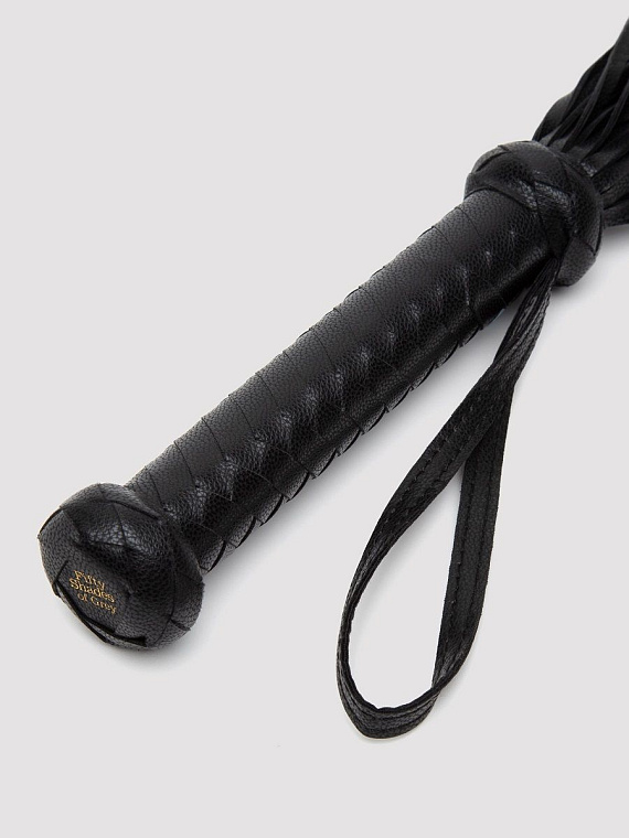 Черный кожаный флоггер Bound to You Faux Leather Flogger - 63,5 см. - искусственная кожа