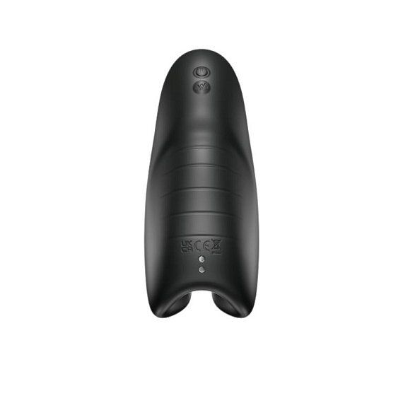 Черный мастурбатор SVibe Evo с вибрацией Snail