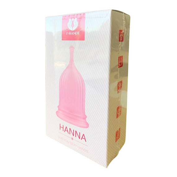 Розовая менструальная чаша HANNA от Intimcat