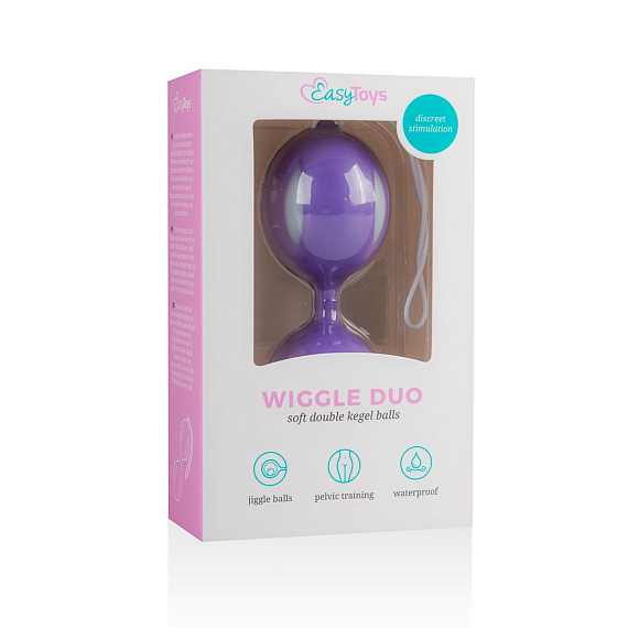 Фиолетовые вагинальные шарики Wiggle Duo EDC Wholesale