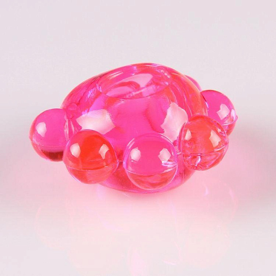 Розовое эрекционное колечко  Цветок - поливинилхлорид (ПВХ, PVC)