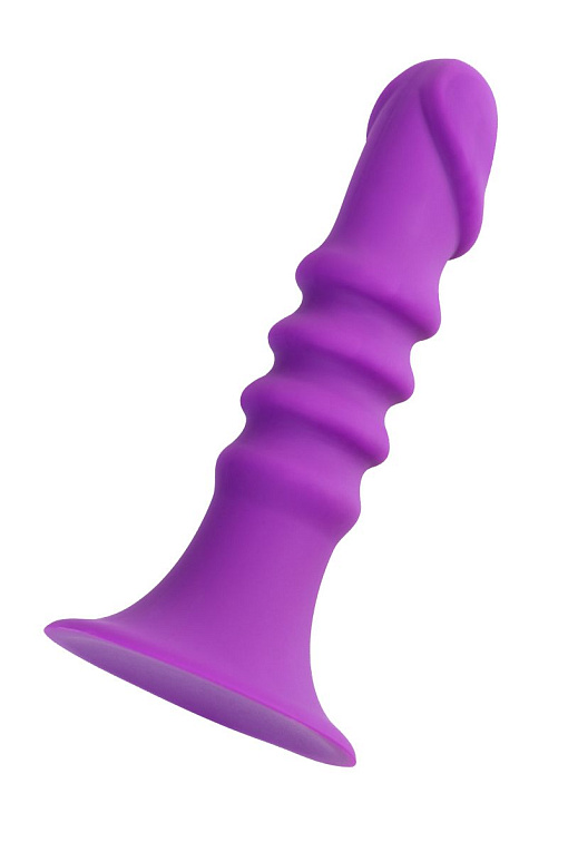 Фиолетовый анальный фаллоимитатор Drilly - 14 см. - фото 5