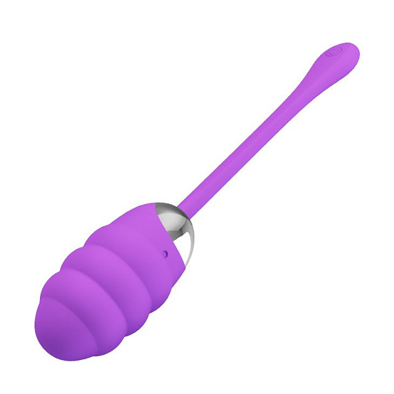 Фиолетовое перезаряжаемое виброяйцо Franklin - силикон