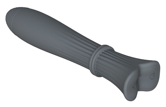 Темно-серый пульсатор Gita - 20 см. от Intimcat