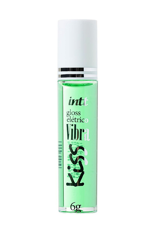 Блеск для губ GLOSS VIBE Mint с ароматом мяты и эффектом вибрации - 6 гр. INTT