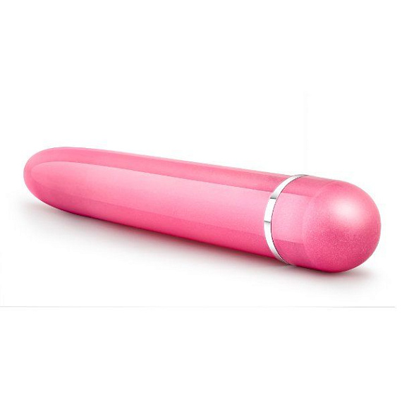 Розовый тонкий классический вибратор Slimline Vibe - 17,8 см. от Intimcat