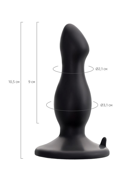 Черная анальная втулка Antlia - 10,5 см. - фото 7