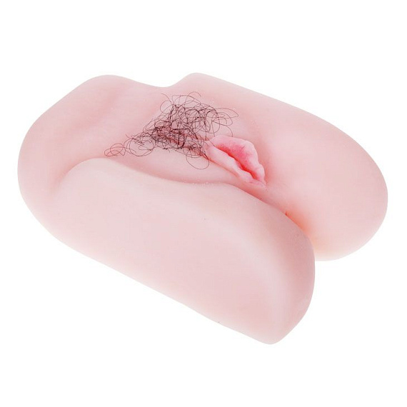 Мастурбатор-вагина с вибрацией и волосками - Термопластичная резина (TPR)