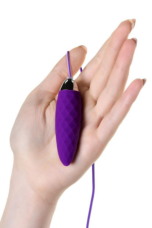 Фиолетовое узенькое виброяйцо с пультом управления A-Toys Cony, работающее от USB от Intimcat
