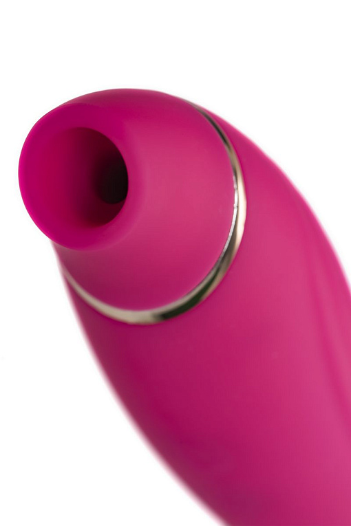 Ярко-розовый вибратор Danvi с вакуум-волновой стимуляцией - фото 10