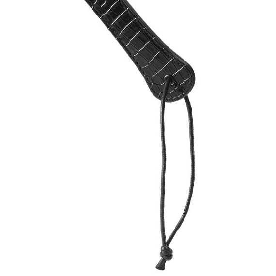 Черная шлепалка с петлёй Croco Paddle - 32 см. - фото 5