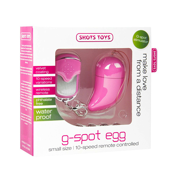 Розовое виброяйцо G-spot Egg Small - анодированный пластик (ABS)