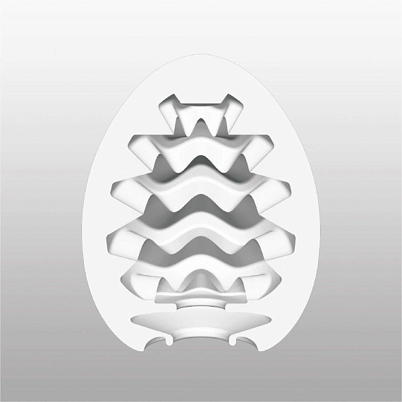 Мастурбатор-яйцо с охлаждающей смазкой EGG Wavy Cool - термопластичный эластомер (TPE)