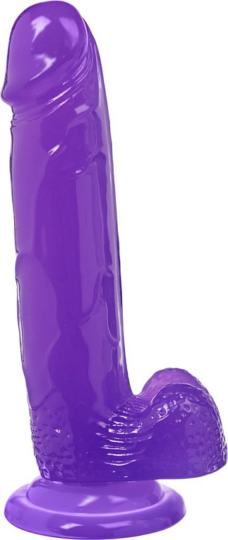 Фиолетовый реалистичный фаллоимитатор Mr. Bold L - 18,5 см. от Intimcat
