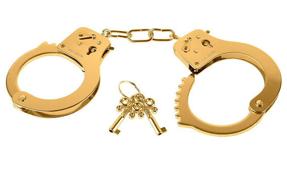 Золотистые наручники Metal Cuffs от Intimcat