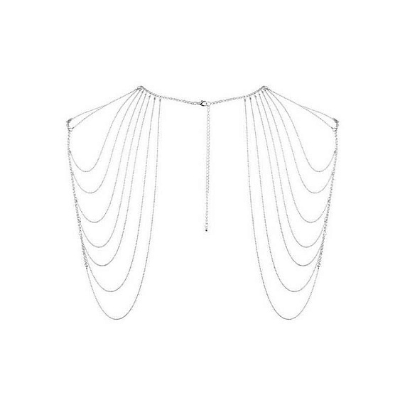 Серебристое украшение на плечи Magnifique Metallic Chain Shoulders   Back Jewelry от Intimcat