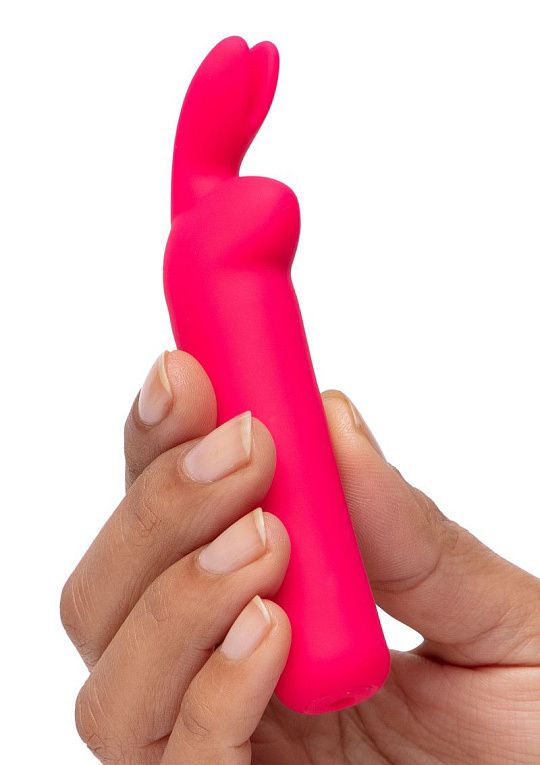 Розовая вибропуля с ушками Rechargeable Rabbit Ears Bullet Vibrator от Intimcat