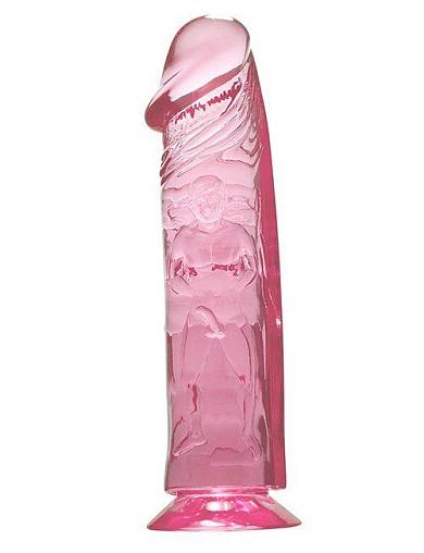 Розовый фаллоимитатор QUARTZ ROSY 8INCH PVC DONG - 20 см.