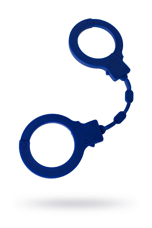 Синие силиконовые наручники  Штучки-дрючки - силикон