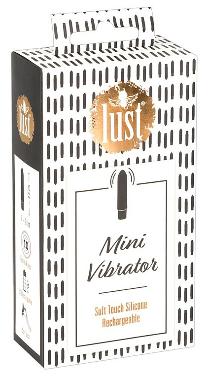 Чёрный мини-вибратор Lust Mini Vibrator - 9,6 см. Orion