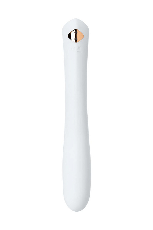 Белый гибкий водонепроницаемый вибратор Sirens Venus - 22 см. Sirens