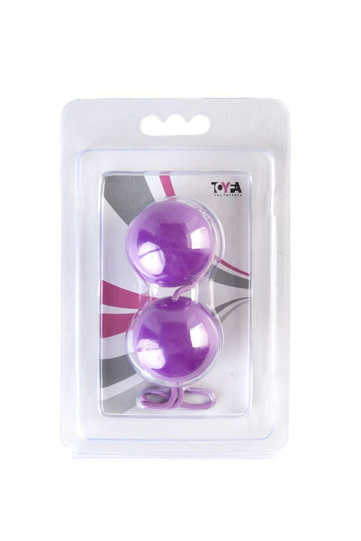 Фиолетовые вагинальные шарики BI-BALLS - анодированный пластик (ABS)