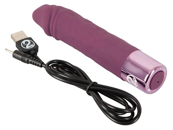 Фиолетовый вибратор-реалистик Realistic Vibe - 14,3 см. - фото 7
