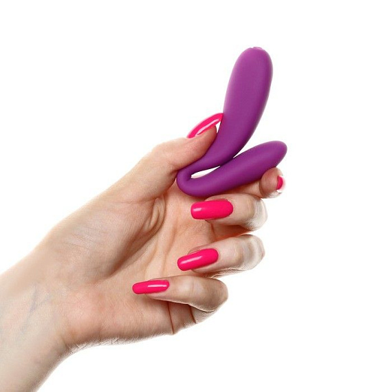Фиолетовый стимулятор для пар с вибропулей - фото 7