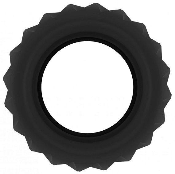Черное эрекционное кольцо SONO №40 - термопластичный эластомер (TPE)