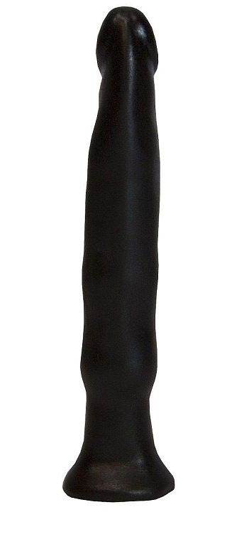 Чёрный анальный фаллоимитатор без мошонки - 14 см. от Intimcat