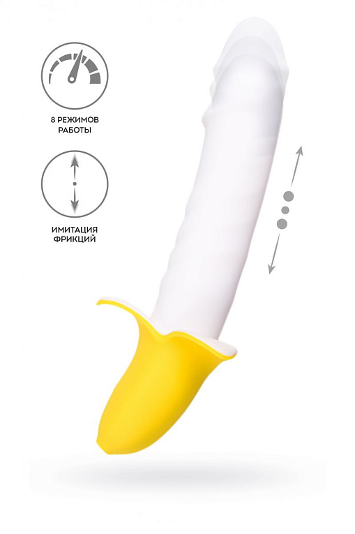 Пульсатор в форме банана B-nana - 19 см. - силикон