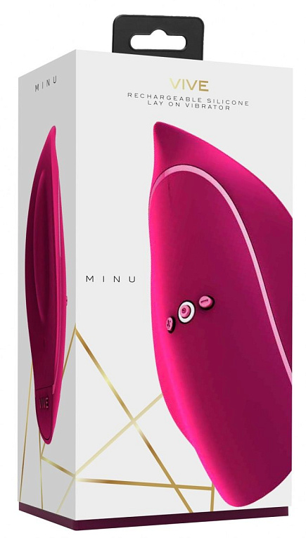 Розовый клиторальный стимулятор Minu - силикон