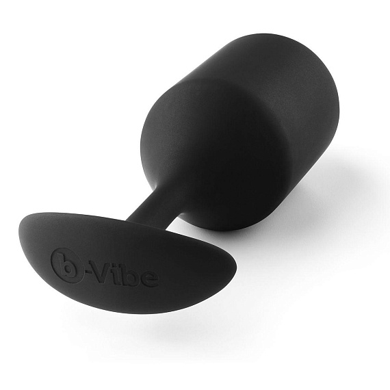 Чёрная пробка для ношения B-vibe Snug Plug 4 - 14 см. - силикон
