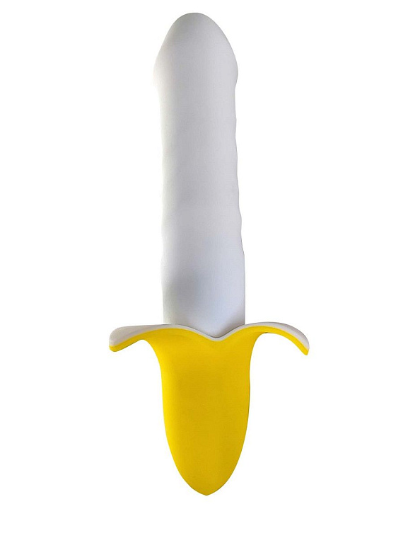 Мощный пульсатор в форме банана Banana Pulsator - 19,5 см. - фото 5