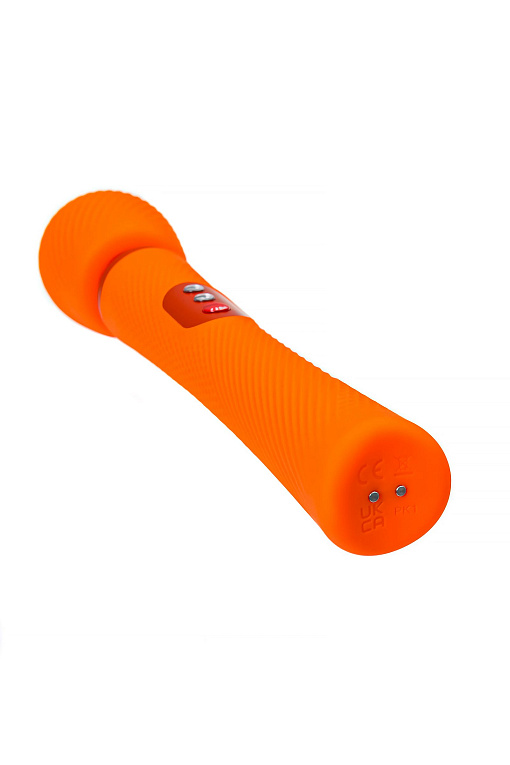 Оранжевый вибромассажер Vim Vibrating Wand - 31,3 см. от Intimcat