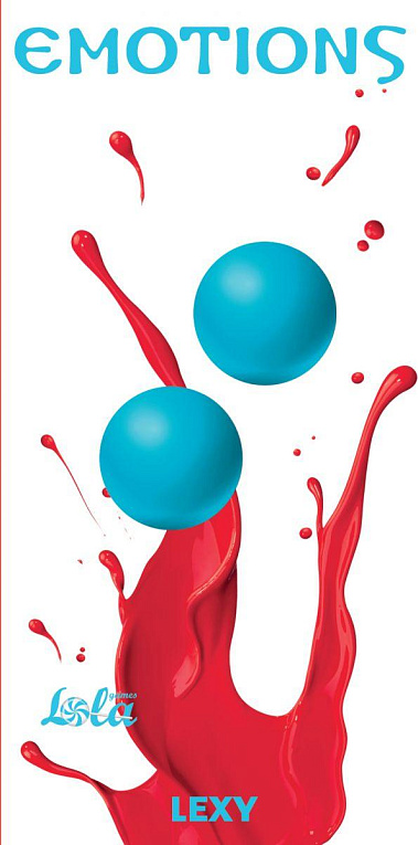 Голубые вагинальные шарики без сцепки Emotions Lexy Medium - силикон