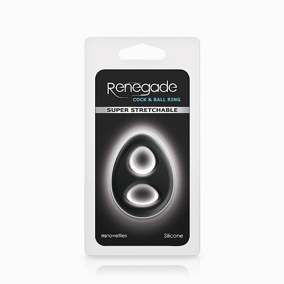 Эрекционное кольцо с двумя отверстиями Renegade Romeo Soft Ring - силикон