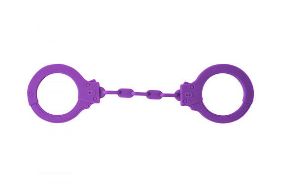 Фиолетовые силиконовые наручники Suppression - силикон