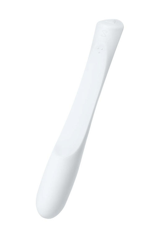 Белый гибкий водонепроницаемый вибратор Sirens Venus - 22 см. - силикон