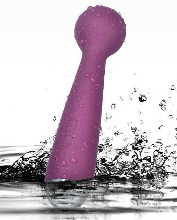 Фиолетовый вибростимулятор Mini Emma с гнущейся головкой-шаром - 16,5 см. - силикон