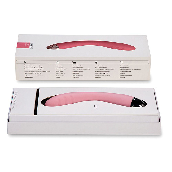 Нежно-розовый вибростимулятор Betty - 18 см. от Intimcat