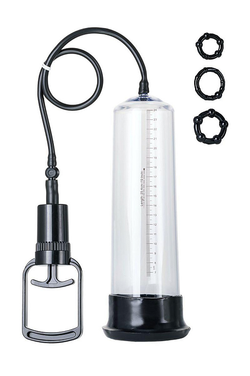 Прозрачная вакуумная помпа A-toys с уплотнительным кольцом - анодированный пластик (ABS)