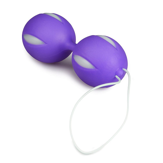 Фиолетовые вагинальные шарики Wiggle Duo от Intimcat